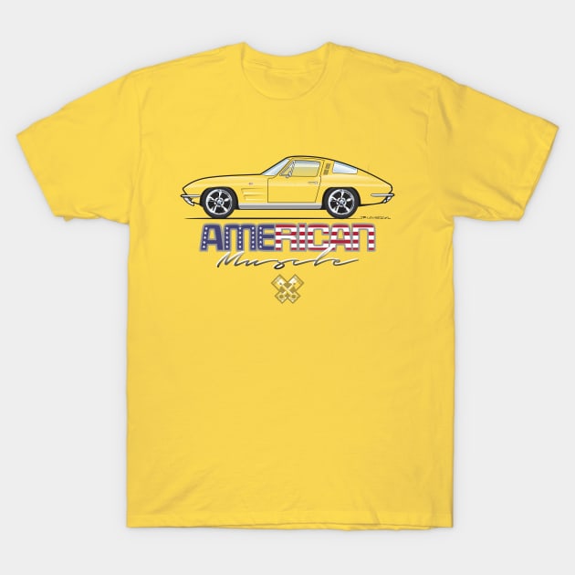 Multi-Color Body Option Apparel American Muscle T-Shirt by JRCustoms44